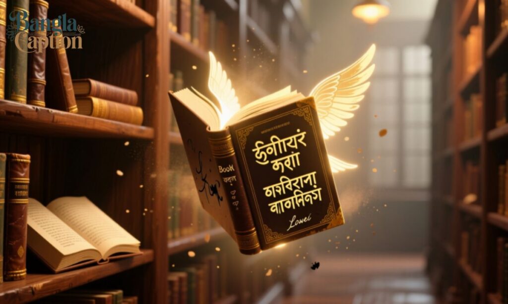 বই নিয়ে ক্যাপশন (Captions About Books)