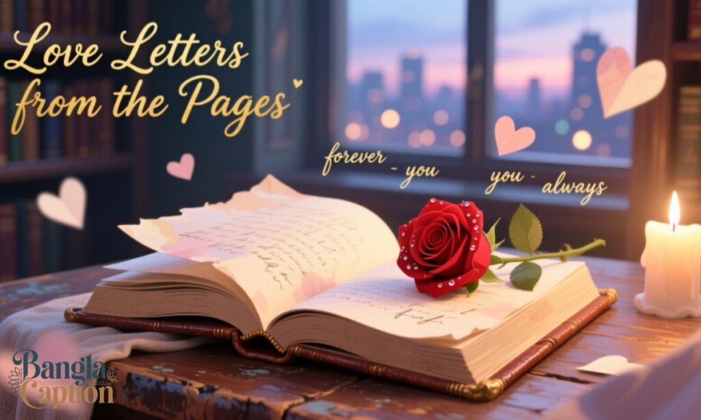 বই নিয়ে রোমান্টিক ক্যাপশন (Romantic Captions About Books)