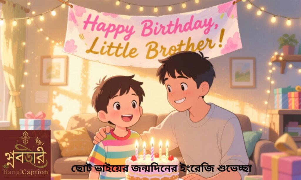 ছোট ভাইয়ের জন্মদিনের ইংরেজি শুভেচ্ছা