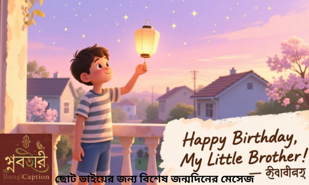 ছোট ভাইয়ের জন্য বিশেষ জন্মদিনের মেসেজ
