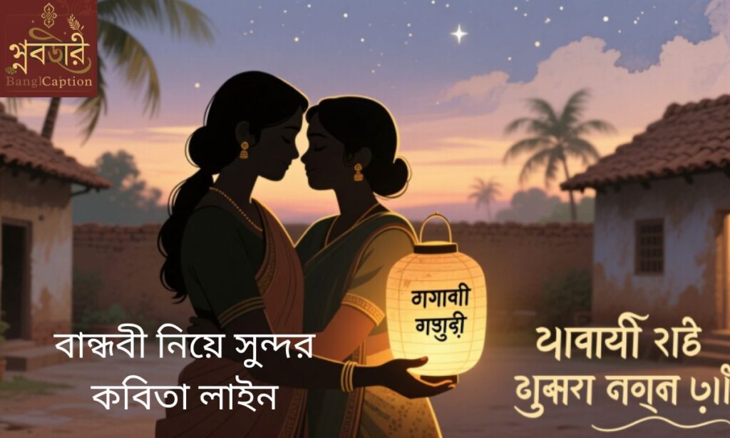 বান্ধবী নিয়ে সুন্দর কবিতা লাইন