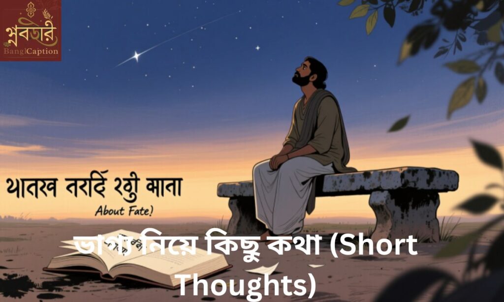 ভাগ্য নিয়ে কিছু কথা (Short Thoughts)