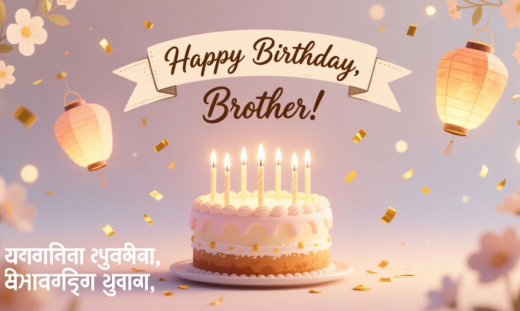 সিম্পল জন্মদিনের শুভেচ্ছা বড় ভাইয়ের জন্য