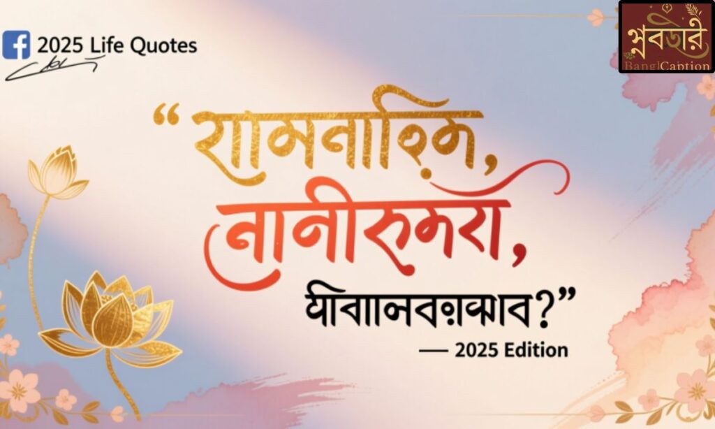 2025 Top Bangla Facebook Status Quotes About Life