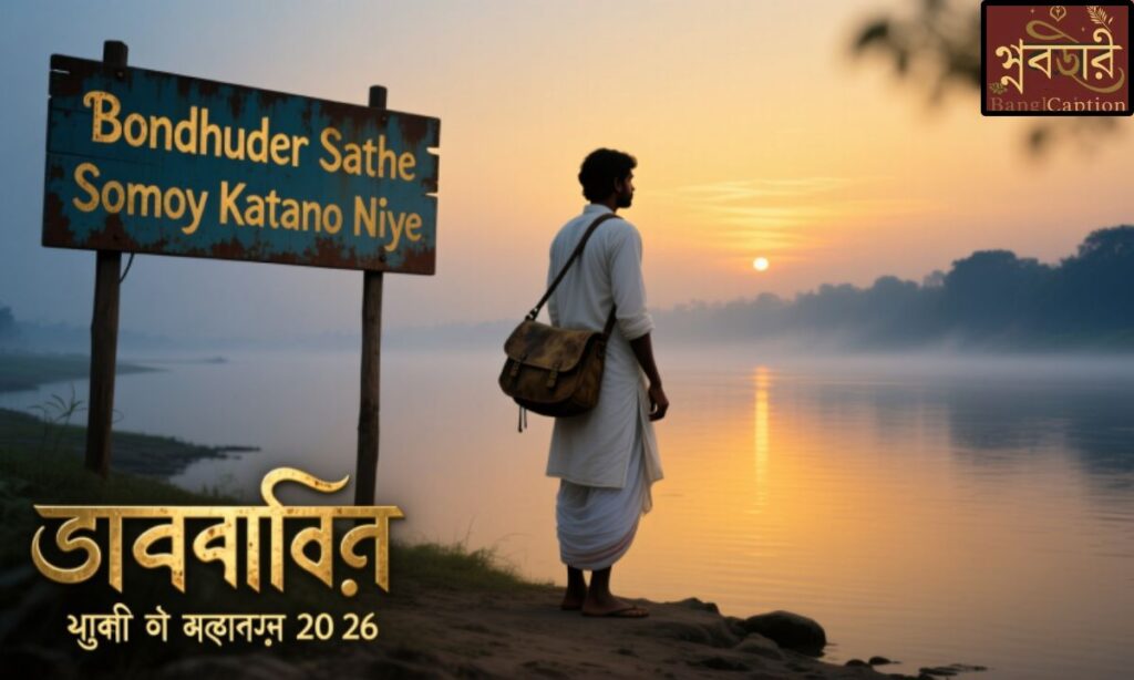Bondhuder Sathe Somoy Katano Niye Status, উক্তি ও ক্যাপশন ২০২৬ (বাংলা)