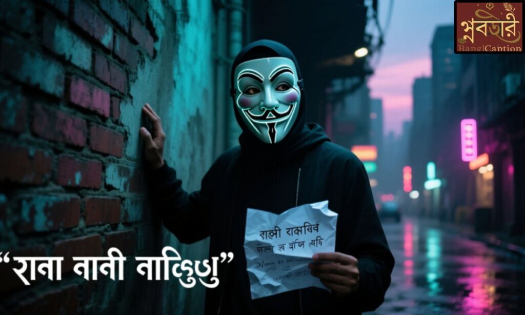 মুখোশধারী বন্ধু নিয়ে উক্তি