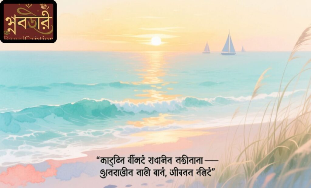 সমুদ্র নিয়ে ভালোবাসার রোমান্টিক ক্যাপশন